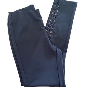 Sugarlips     Lace-up Navy Jeggings    Size Medium